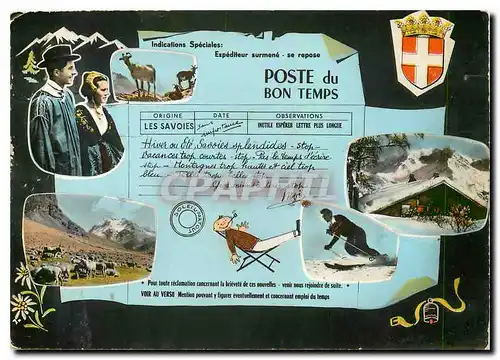 Cartes postales moderne Les Savoies Ski Chevre