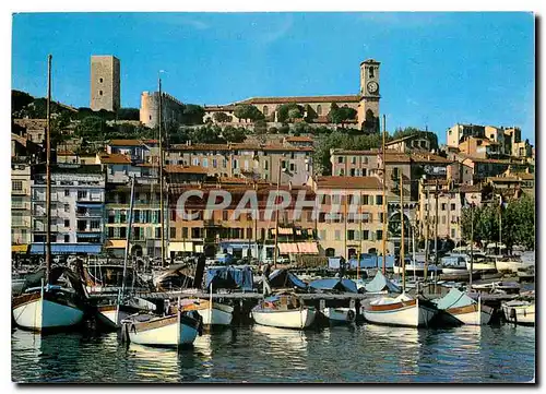 Moderne Karte Cannes Un coin du Port le Quai St Pierre et le Suquet