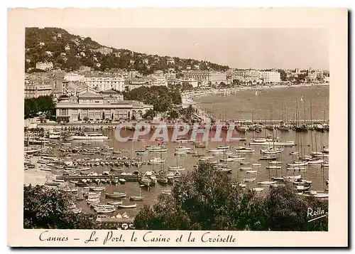 Cartes postales moderne Cannes le Port le Casino et la Croisette