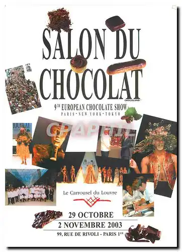 Cartes postales moderne Salon du chocolat 2003