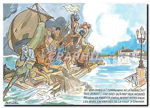 Cartes postales moderne Le radeau de la Meduse Enghien
