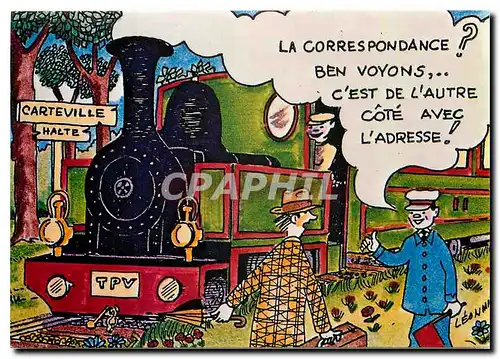 Cartes postales moderne Carteville Train