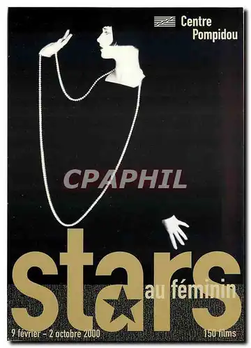 Cartes postales moderne Stars au Feminin Centre Pompidou Paris 2000