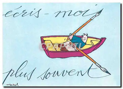 Cartes postales moderne Bateau Ecris Moi