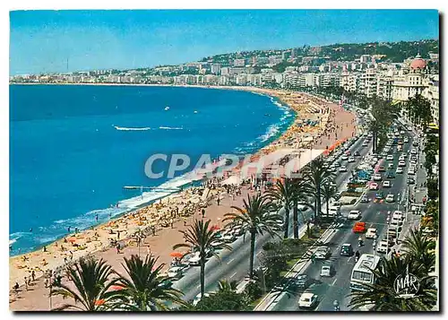 Moderne Karte La Cote d'Azur Nice La Promenade des Anglais