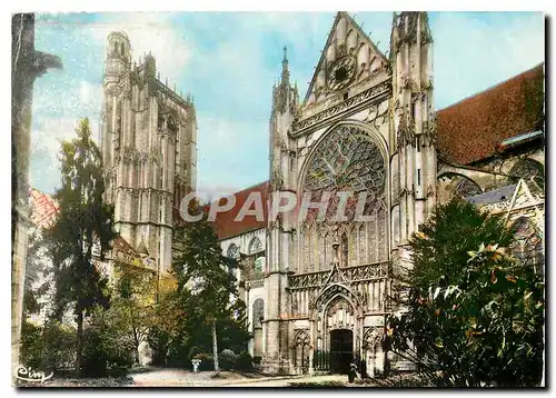 Cartes postales moderne Sens Yonne La Cathedrale et le Portail de Moise