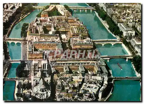 Cartes postales moderne Paris Vue panoramique aerienne sur l'Ile de la Cite