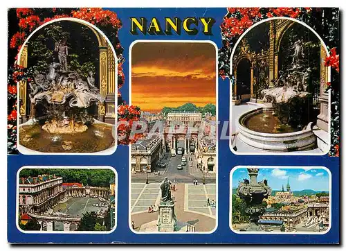 Moderne Karte Nancy Meurthe et Moselle La place Stanislas