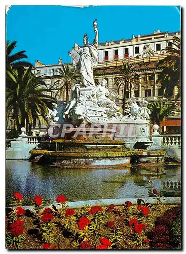 Moderne Karte Lumiere et Beaute de la Cote d'Azur Toulon La fontaine Place de la Liberte