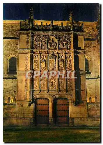 Moderne Karte Salamanca Facade de l'Universite de nuit