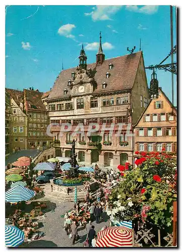 Moderne Karte Turingen Marktplatz mit Rathaus