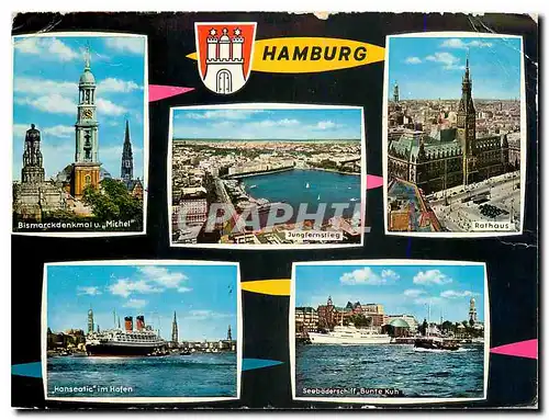 Moderne Karte Hamburg