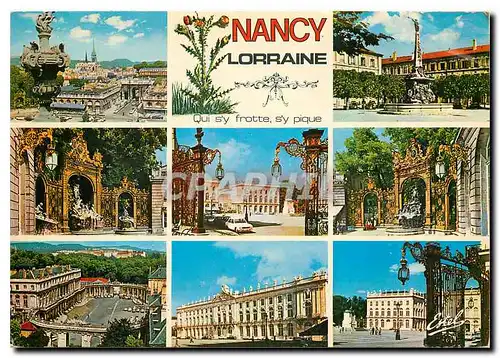 Moderne Karte Nancy Meurthe et Moselle La Place Stanislas la Carriere et Saint Epvre la place d'Alliance Fonta
