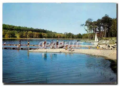 Cartes postales moderne Contrexeville Vosges Le Lac et la Plage