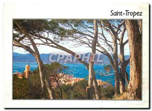 Moderne Karte Saint Tropez Var Un aspect du village