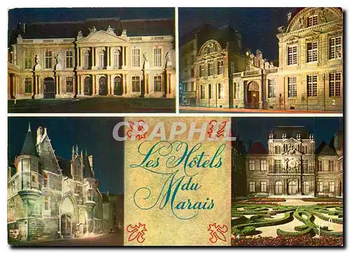 Cartes postales moderne Couleurs et Lumiere de France Paris Les Hotels du Marais Hotel de Soubise Hotel de Belhune Sully