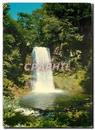 Moderne Karte Cascade en montagne