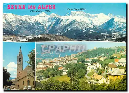 Moderne Karte Seyne les Alpes Alpes de Haute Provence