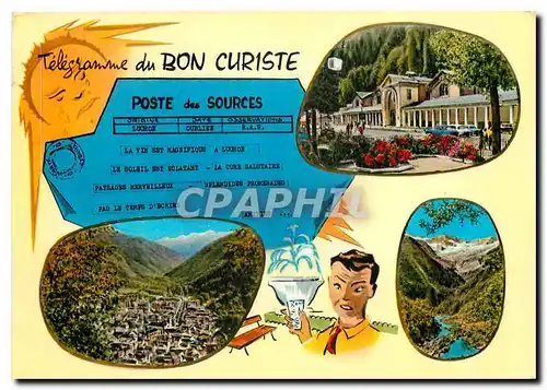 Cartes postales moderne En Parcourant les Pyrenees Luchon Station Thermale Raine des Pyrenees Les Thermes Vue generale V