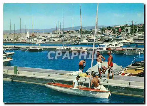 Moderne Karte La Cote d'Azur Saint Raphael Var Le nouveau Port