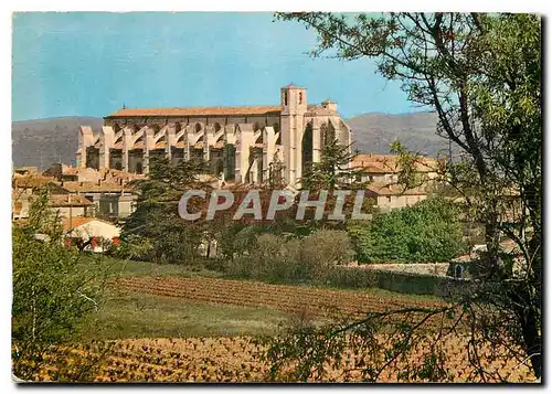 Moderne Karte Paysage Provencal St Maximin la Sainte Baume Var La Basilique chef d'ceuvre medieval