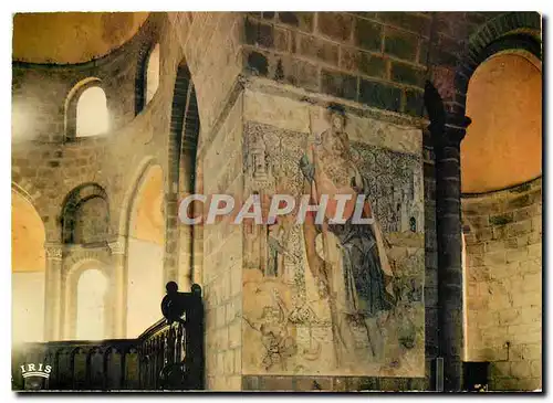 Cartes postales moderne Le Limousin roman Solignac Abbaye fondee Eglise romane a coupoles sur pendentifs Fresque represe