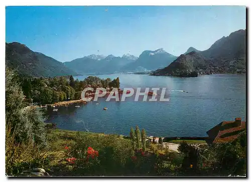 Moderne Karte Tailoires Lac d'Annecy Hte Savoie La Baie