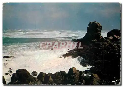 Moderne Karte La Bretagne en Couleurs Tempete en Bretagne La Torche