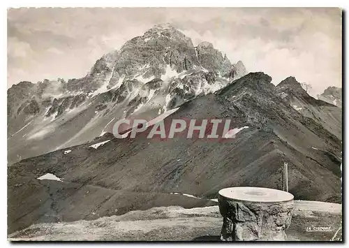 Cartes postales moderne Col du Galibier Hautes Alpes Table d'Orientation et Roche du Grand Galibier