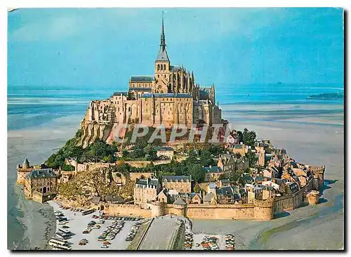 Cartes postales moderne Le Mont Saint Michel Manche Vue aerienne