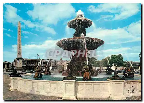 Cartes postales moderne Paris et ses Merveilles Jeu d'eau d'une fontaine de la place de la Concorde