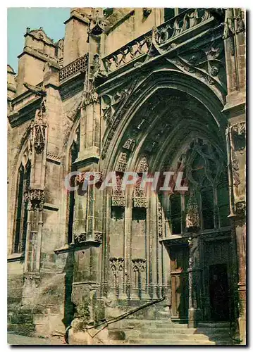 Moderne Karte Gisors Eure l'Eglise Le Porche