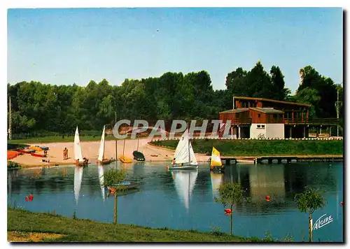 Cartes postales moderne Le Gatinais Montargis Loiret Le Lac des Closiers ecole de voile