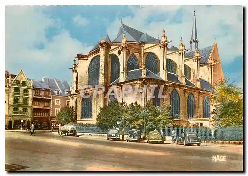 Moderne Karte Montargis Loiret Place Mirabeau Eglise Sainte Madeleine