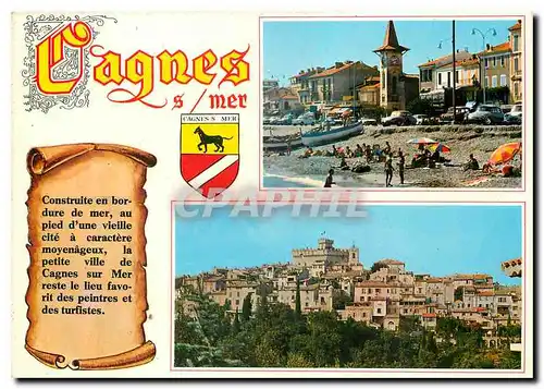 Cartes postales moderne Au soleil de la Cote d'Azur Cagnes sur Mer