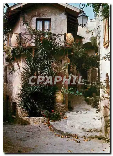 Moderne Karte Cote d'Azur Cagnes sur Mer Une Vieille Rue dans le Haut de Cagnes