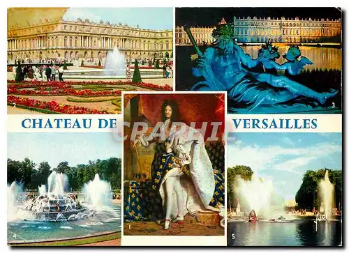 Cartes postales moderne Couleurs et Lumiere de France Chateau de Versailles Yvelines Louis XIV Les parterres du Midi Le