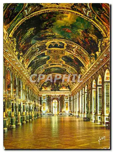 Cartes postales moderne Couleurs et Lumiere de France Chateau de Versailles Yvelines Galerie des Glaces