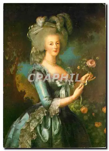 Moderne Karte Marie Antoinette d'Autriche Reine de France