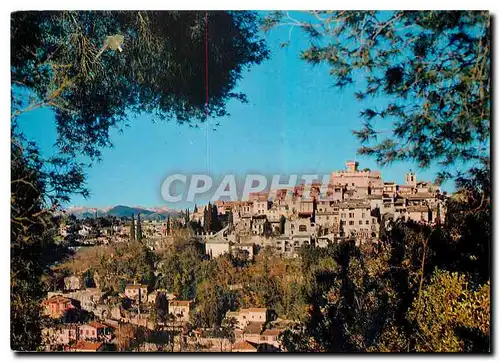 Cartes postales moderne Haut de Cagnes Alpes Mar Vue generale