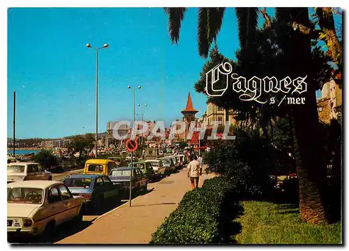 Cartes postales moderne Au Soleil de la Cote d'Azur Cagnes sur Mer La Promenade du bord de Mer