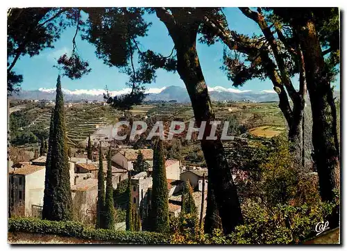 Cartes postales moderne La Cote d'Azur Cagnes sur Mer Vue sur les Alpes