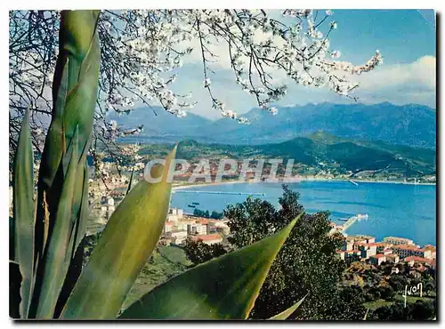 Moderne Karte Couleurs et Lumiere de France La Corse oasis de Beaute Ajaccio Vue generale sur la Ville et le G