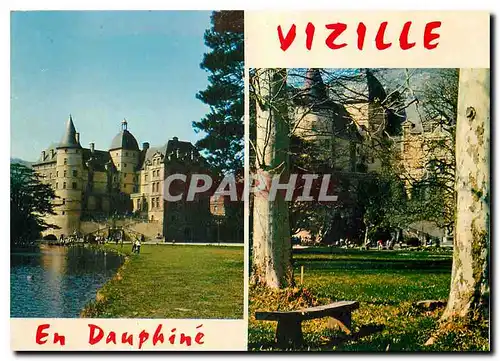 Moderne Karte Vizille Isere Le chateau ou se reunirent les Trois Le Chateau de la Parc