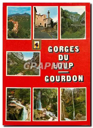 Cartes postales moderne Souvenir d'une excursion aux Gorges du Loup et a Gourdon