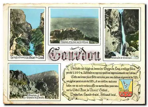 Cartes postales moderne Gourdon Alpes Maritimes