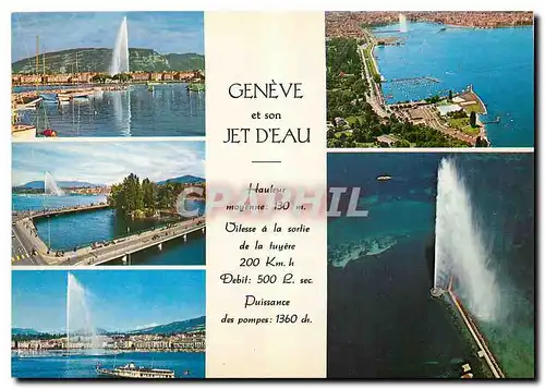 Cartes postales moderne Geneve et son Jet D'eau