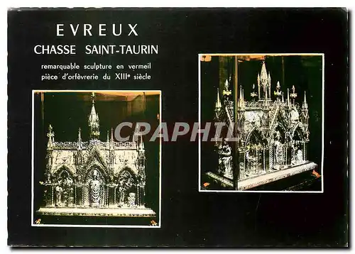 Moderne Karte Evreux Eure Chasse Saint Taurin
