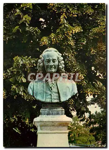 Moderne Karte Chatenay Malabry Le buste de Voltaire
