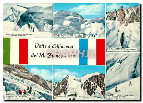 Cartes postales moderne Vallee d'Aosle pittoresque les sommets et les glacier du Mont Blanc